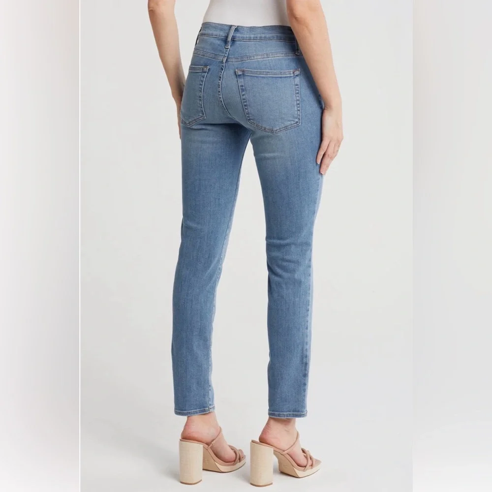 Frame Women’s Le Garçon Mid Rise Crop Boyfriend Jeans Size 26 Color Quirky - Picture 2 of 11